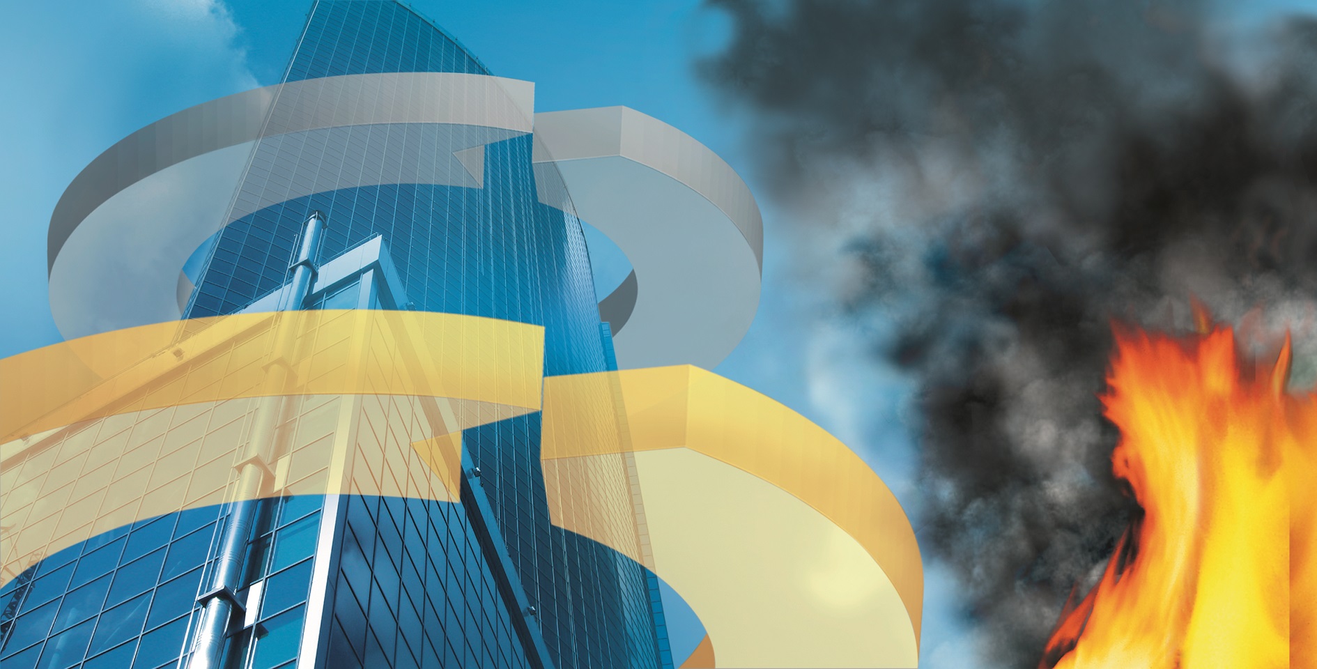 Hochhaus mit Ringbus-Brandfallsteuerung